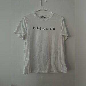 White dreamer graphic tee